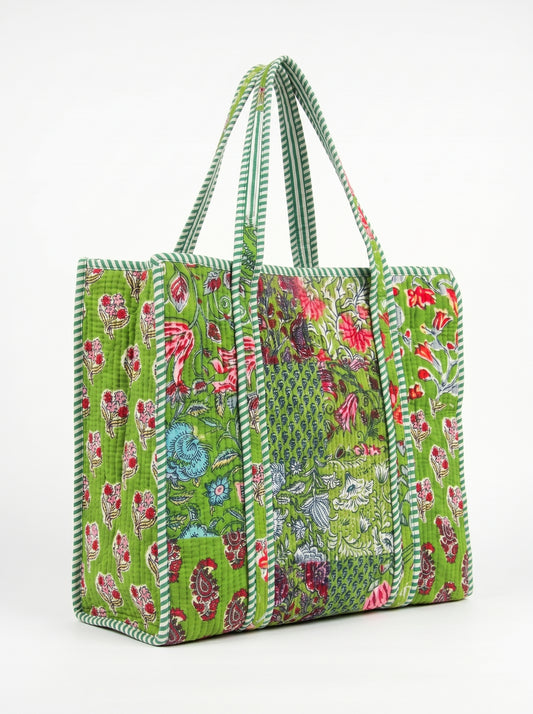 Vintage Green Moss – Wander Tote Bag  18x18