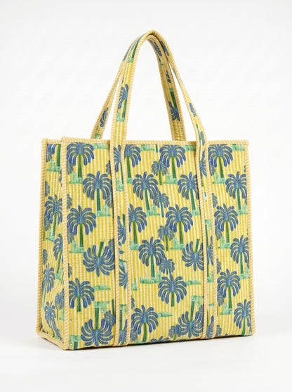 Yellow Palm Tree – Wander Tote Bag 18x18