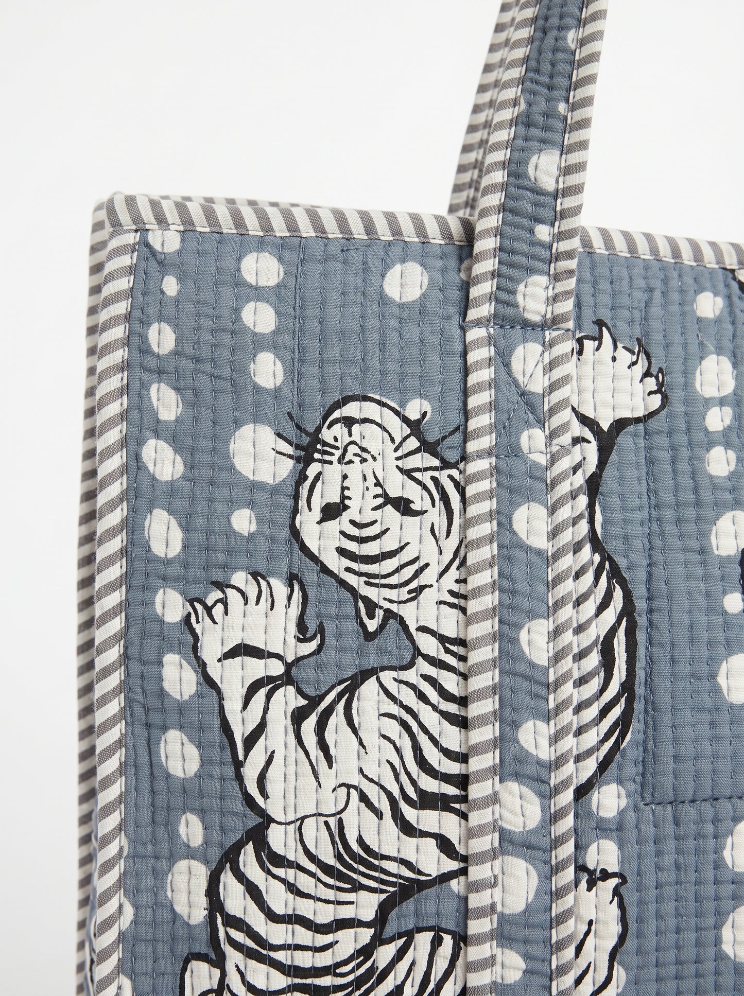 Grey Yellow Tiger – Wander Tote Bag 18x18
