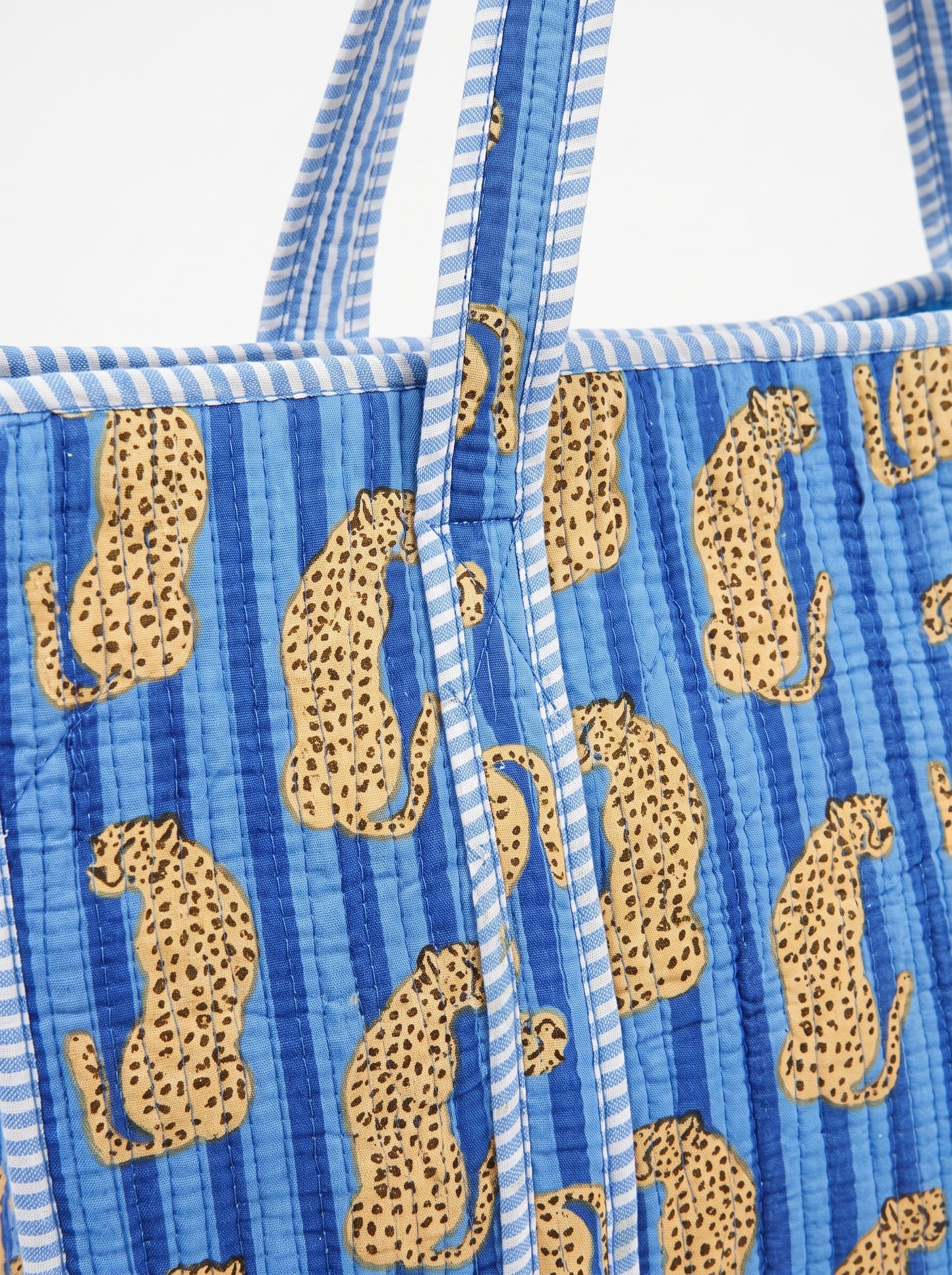 Blue Masai Mara Leopard – Wander Tote Bag 18x18
