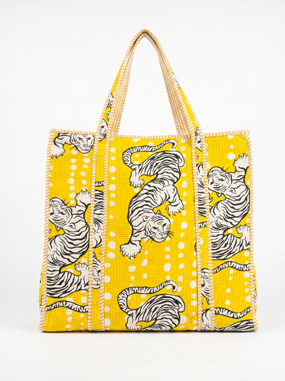 Playful Yellow Tiger – Wander Tote Bag 18x18