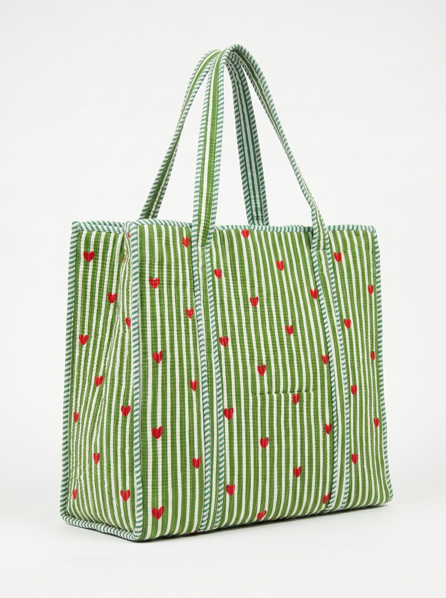 Olive Green Heart – Wander Tote Bag 18x18
