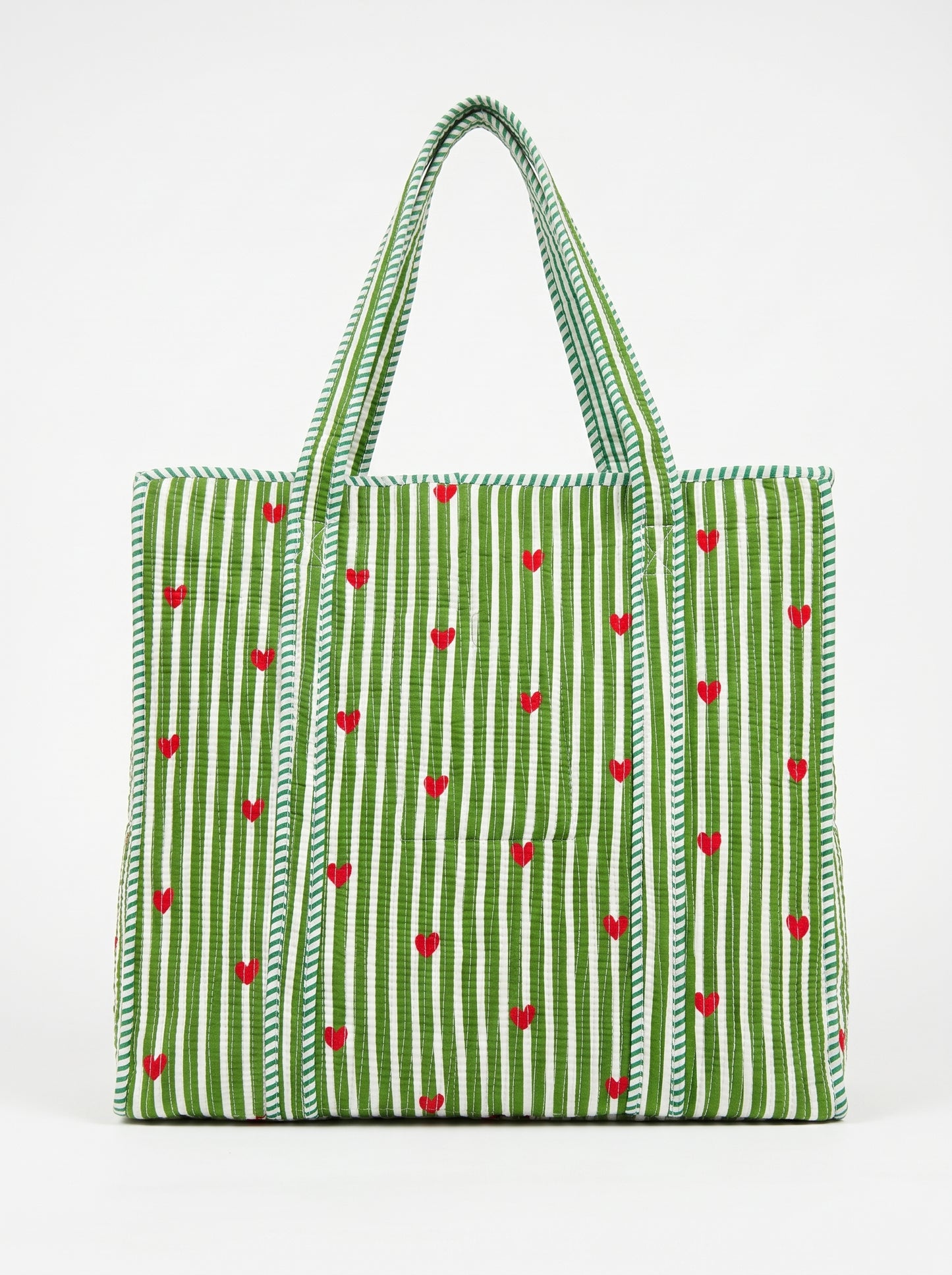 Olive Green Heart – Wander Tote Bag 18x18