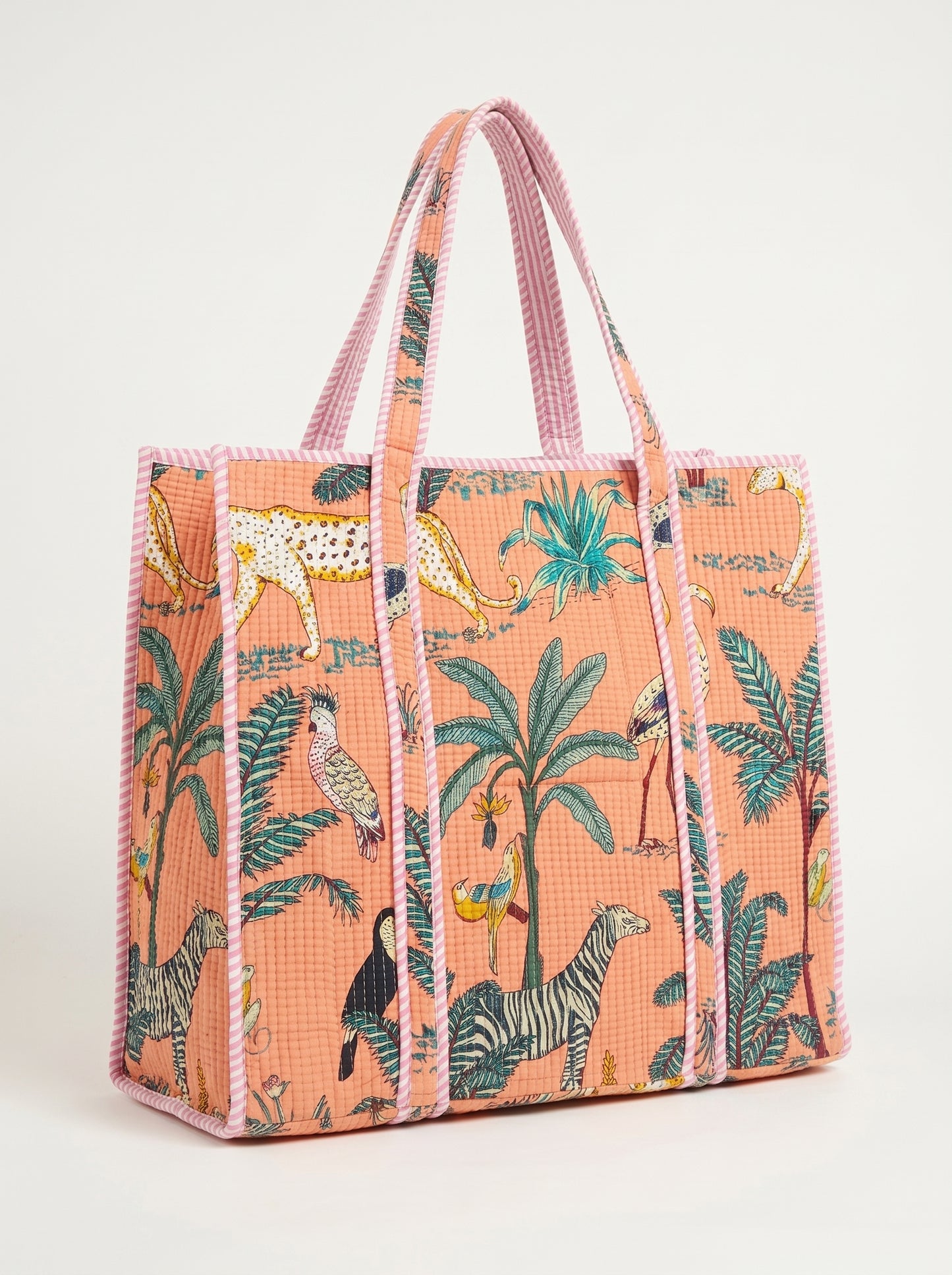 Peach Safari  – Wander Tote Bag 18x18