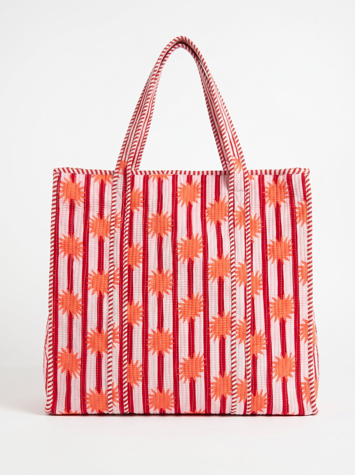 Coral Red Sunrise – Wander Tote Bag 18x18