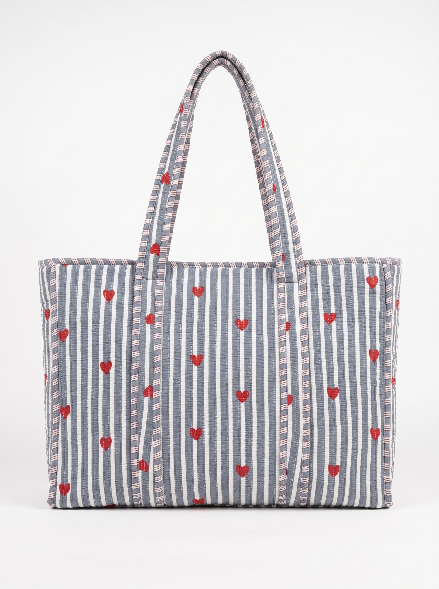 Grey Heart - Tote Bag 19X15