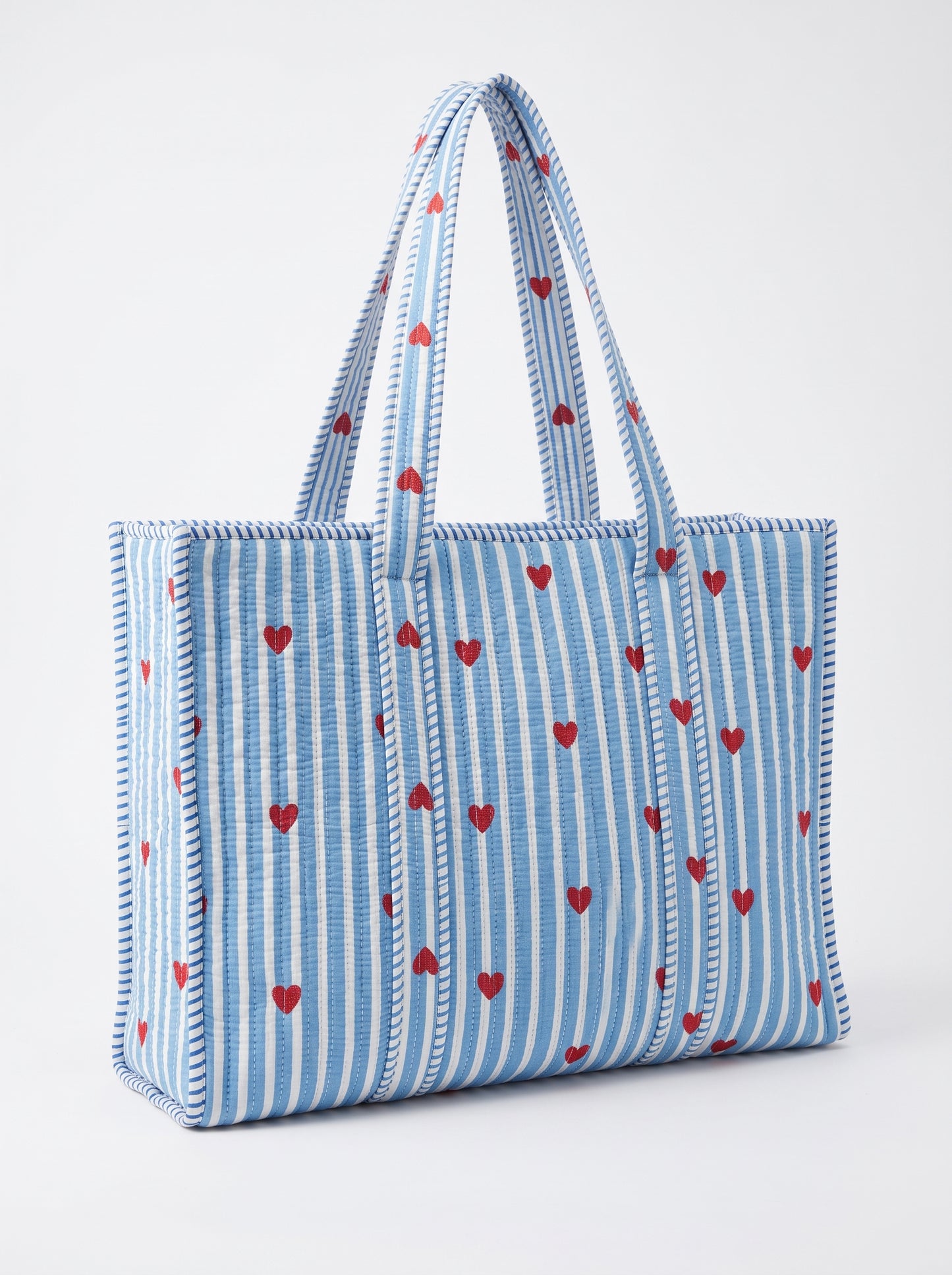 Blueberry Heart - Tote & 3 Pouch Set 19X15