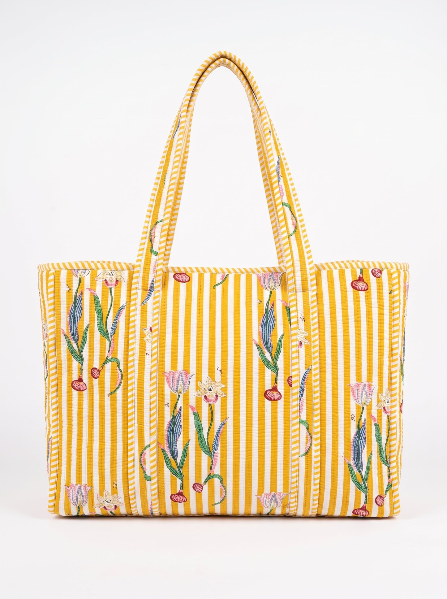 Yellow onion Stripe - Tote Bag 19X15