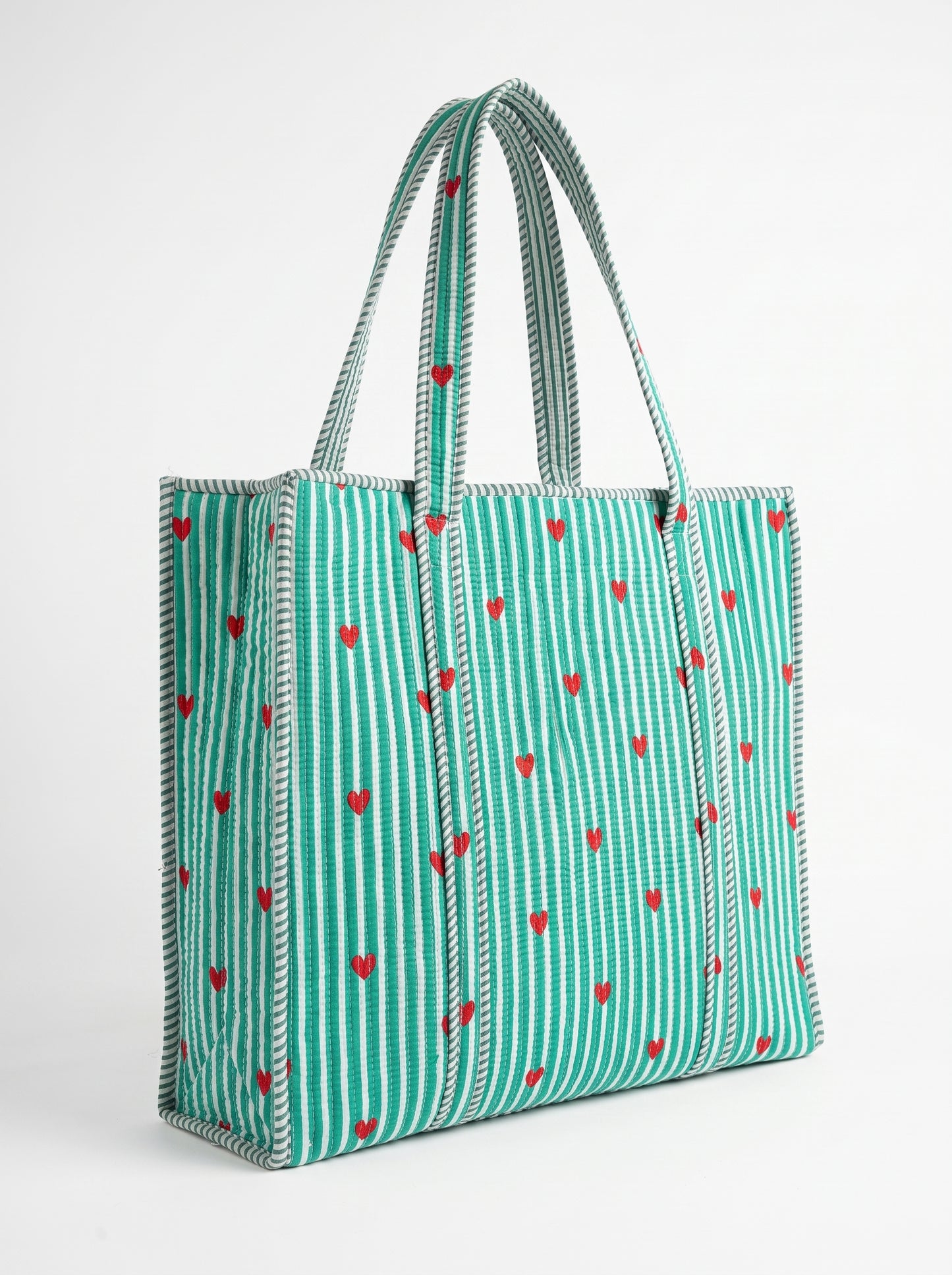 Cute Mint Heart – Wander Tote Bag 18x18