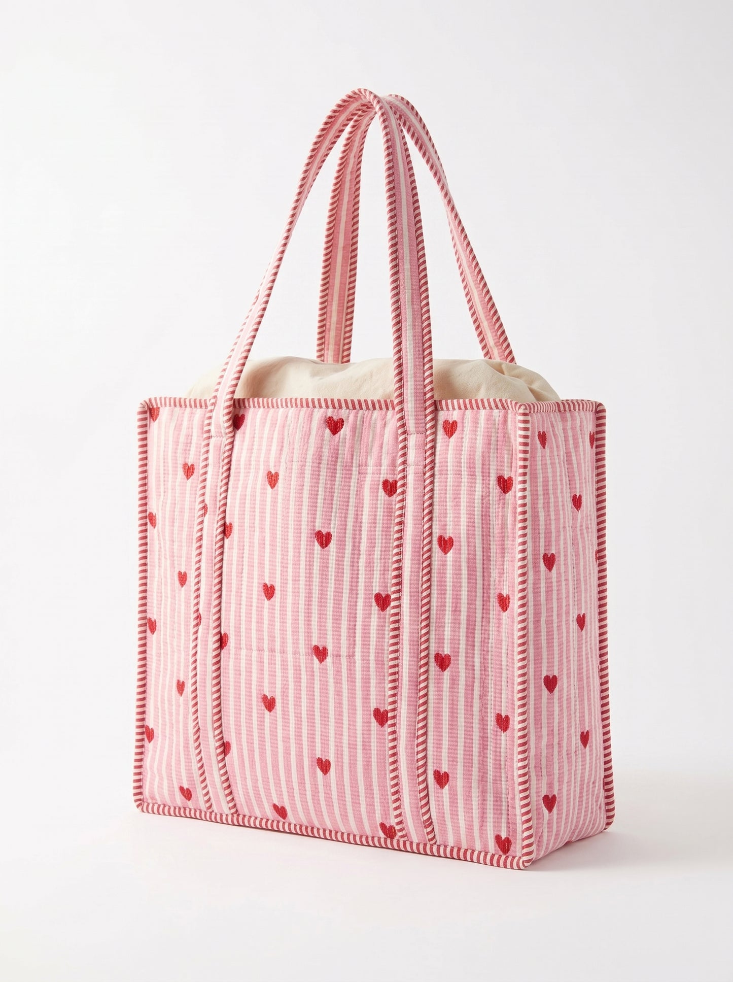 Baby Pink heart – Wander Tote Bag 18x18