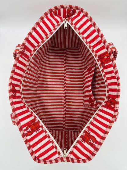 Lobster Coast - Tote & 3 Pouch Set 19X15