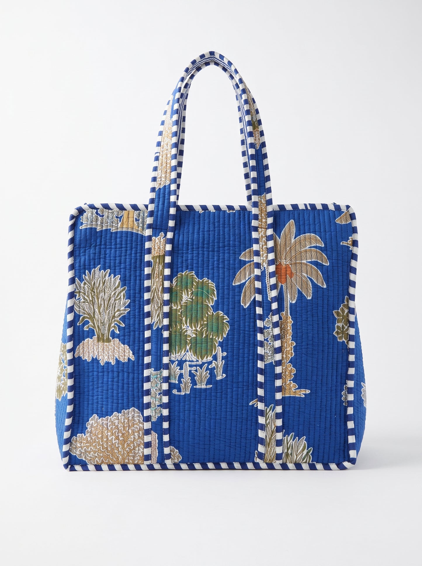 Blue Palm Chimes – Wander Tote Bag 18x18
