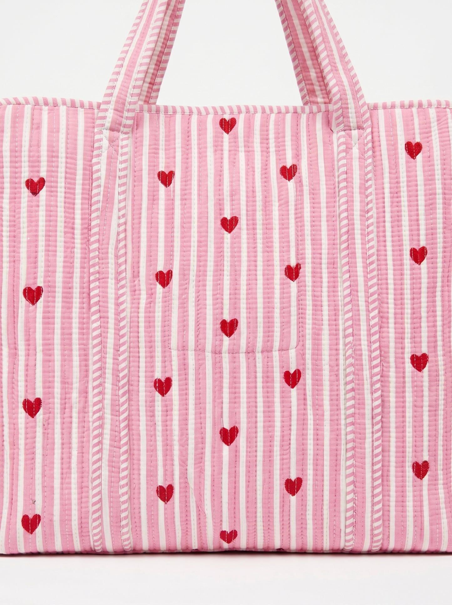 Baby Pink heart-2 – Wander Tote Bag 18x18