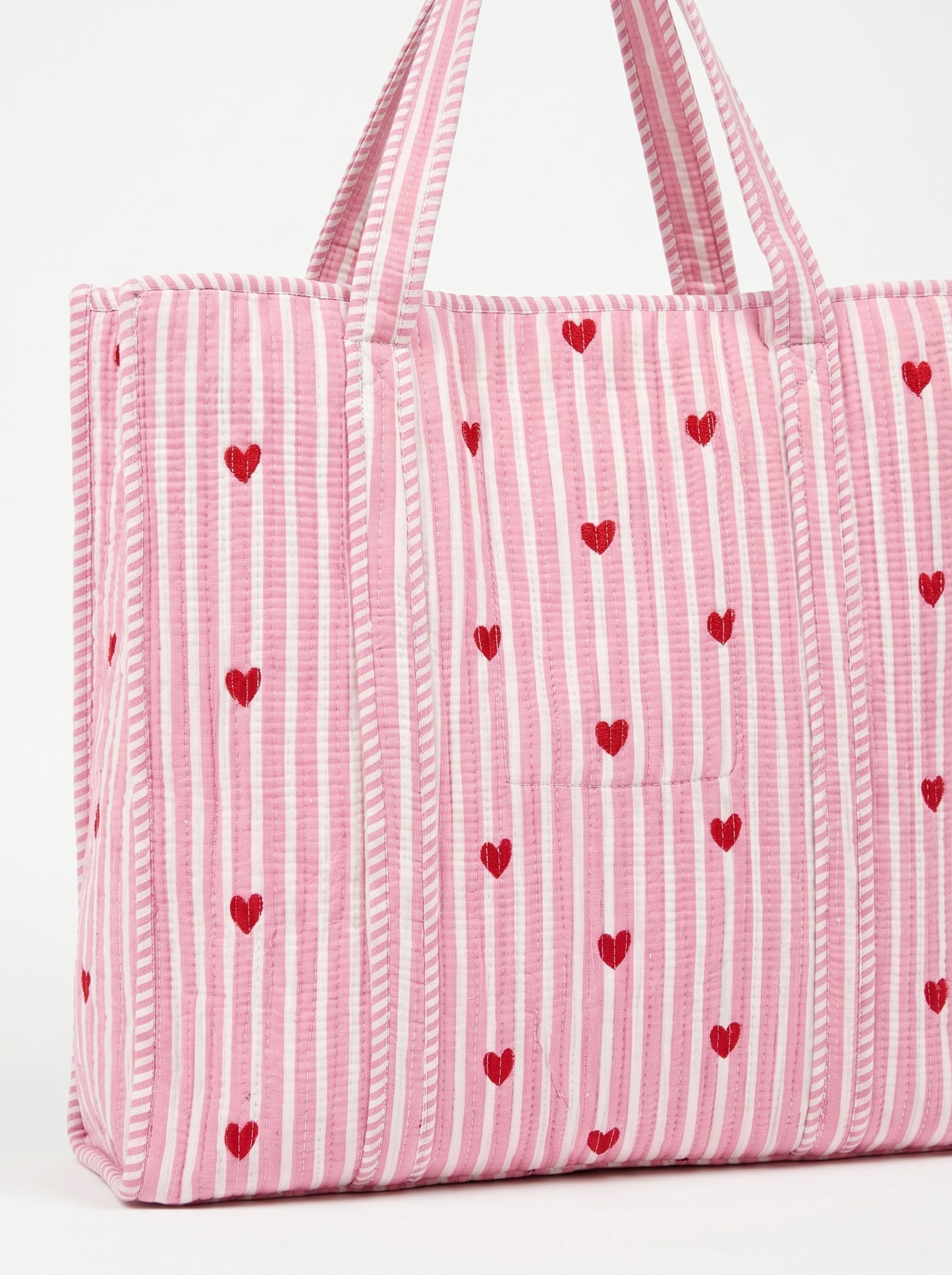 Baby Pink heart-2 – Wander Tote Bag 18x18