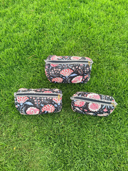 Midnight Black Rose – Utility Pouch Pack of 3