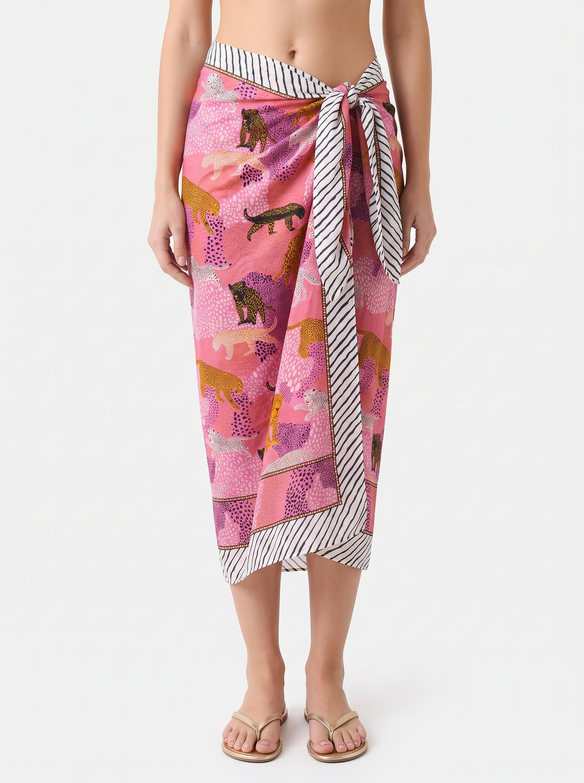 Tropical Pink Sarong - Beach Cover