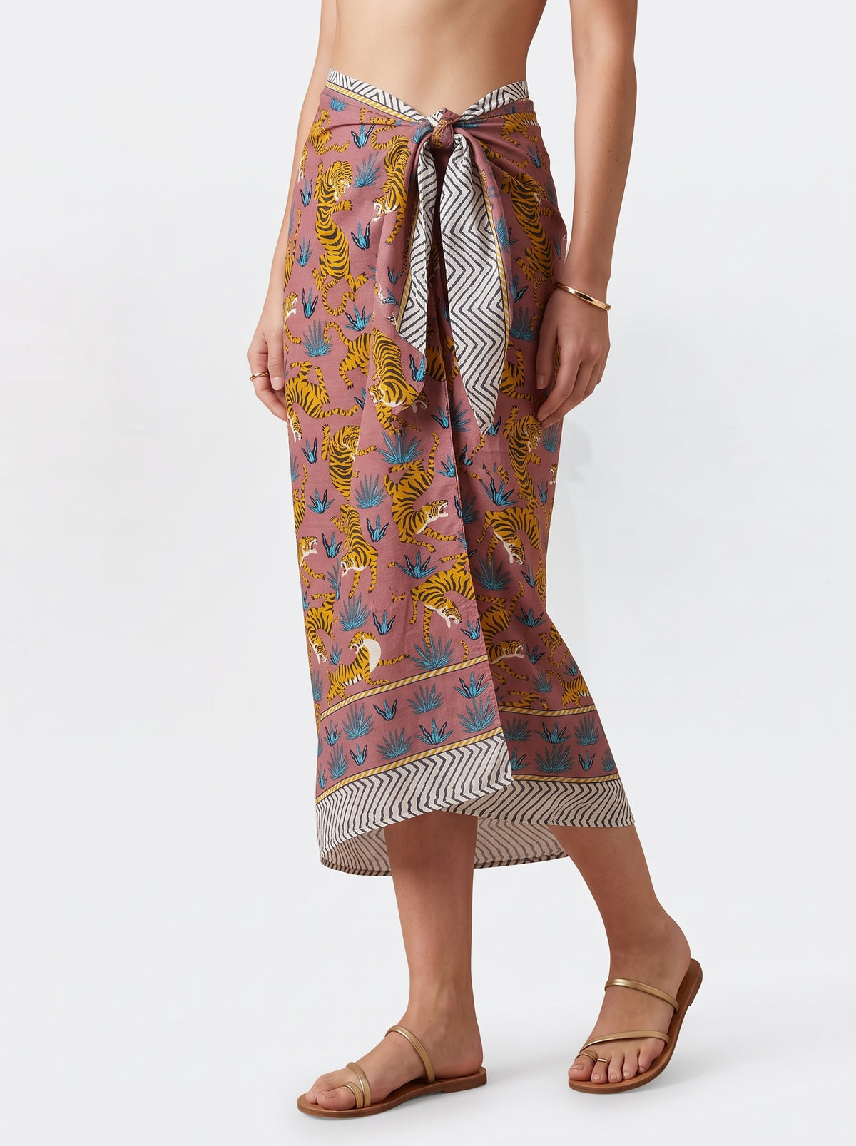 Plum Playful Sarong - Beach Cover