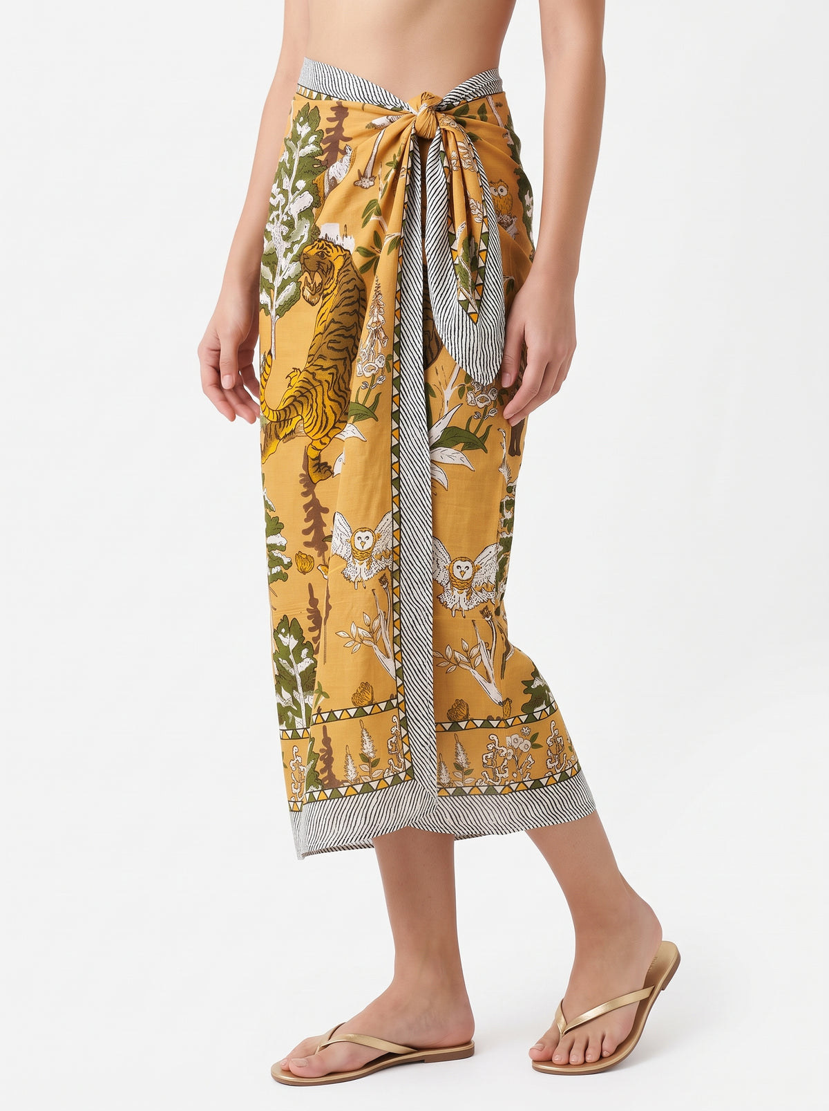Yellow Chime Sarong - Beach Cover