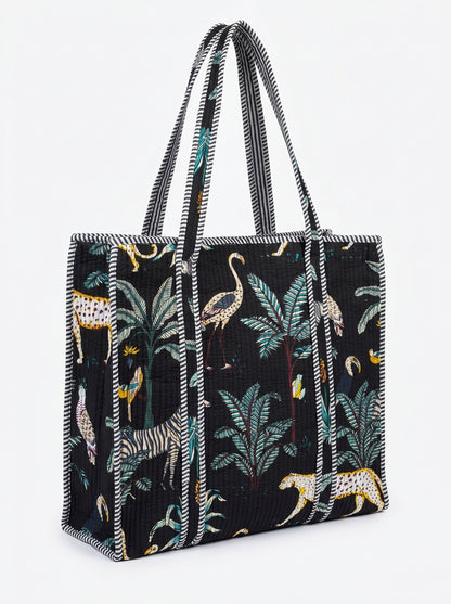 Black Safari – Wander Tote Bag 18x18