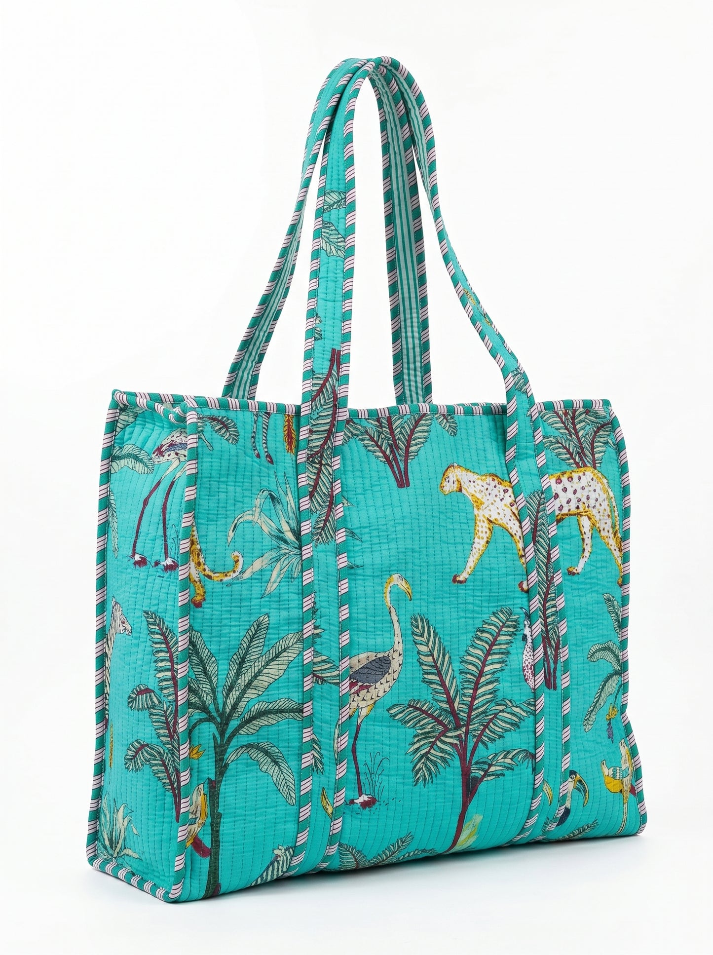Teal Safari – Wander Tote Bag 18x18