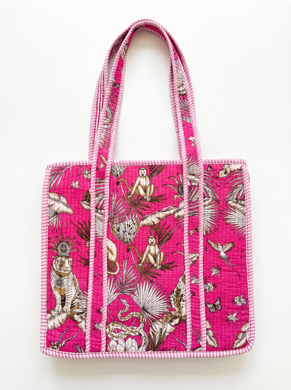 Pink jungle – Wander Tote Bag 18x18