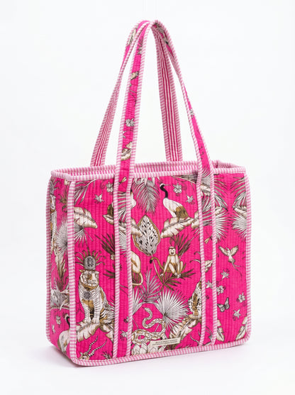 Pink jungle – Wander Tote Bag 18x18
