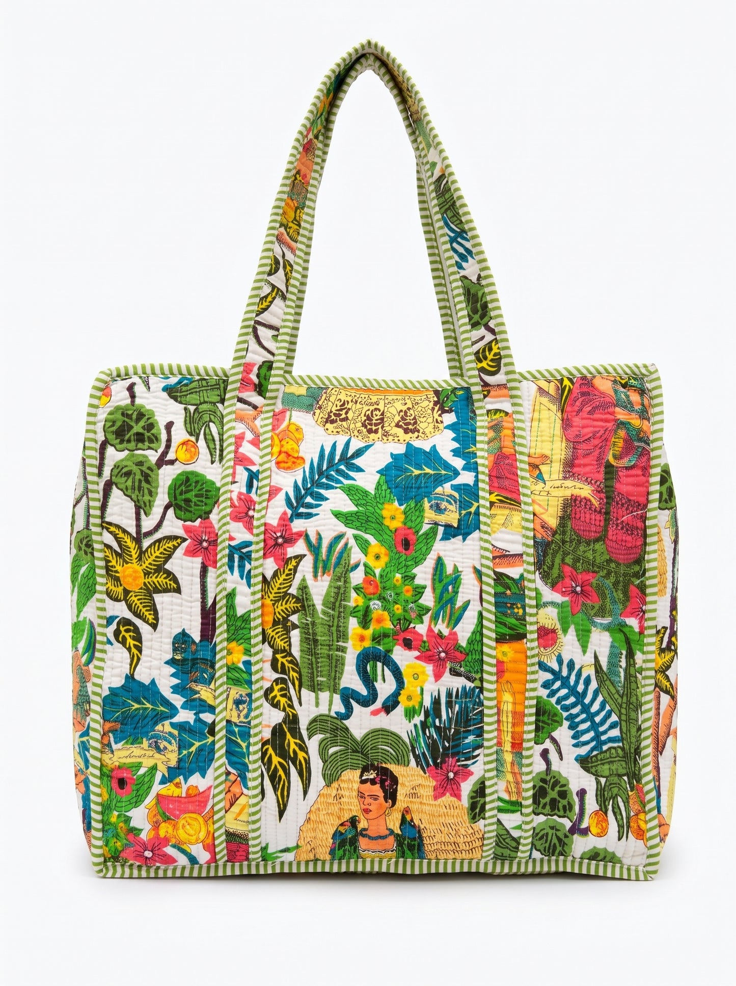White Farida – Wander Tote Bag 18x18