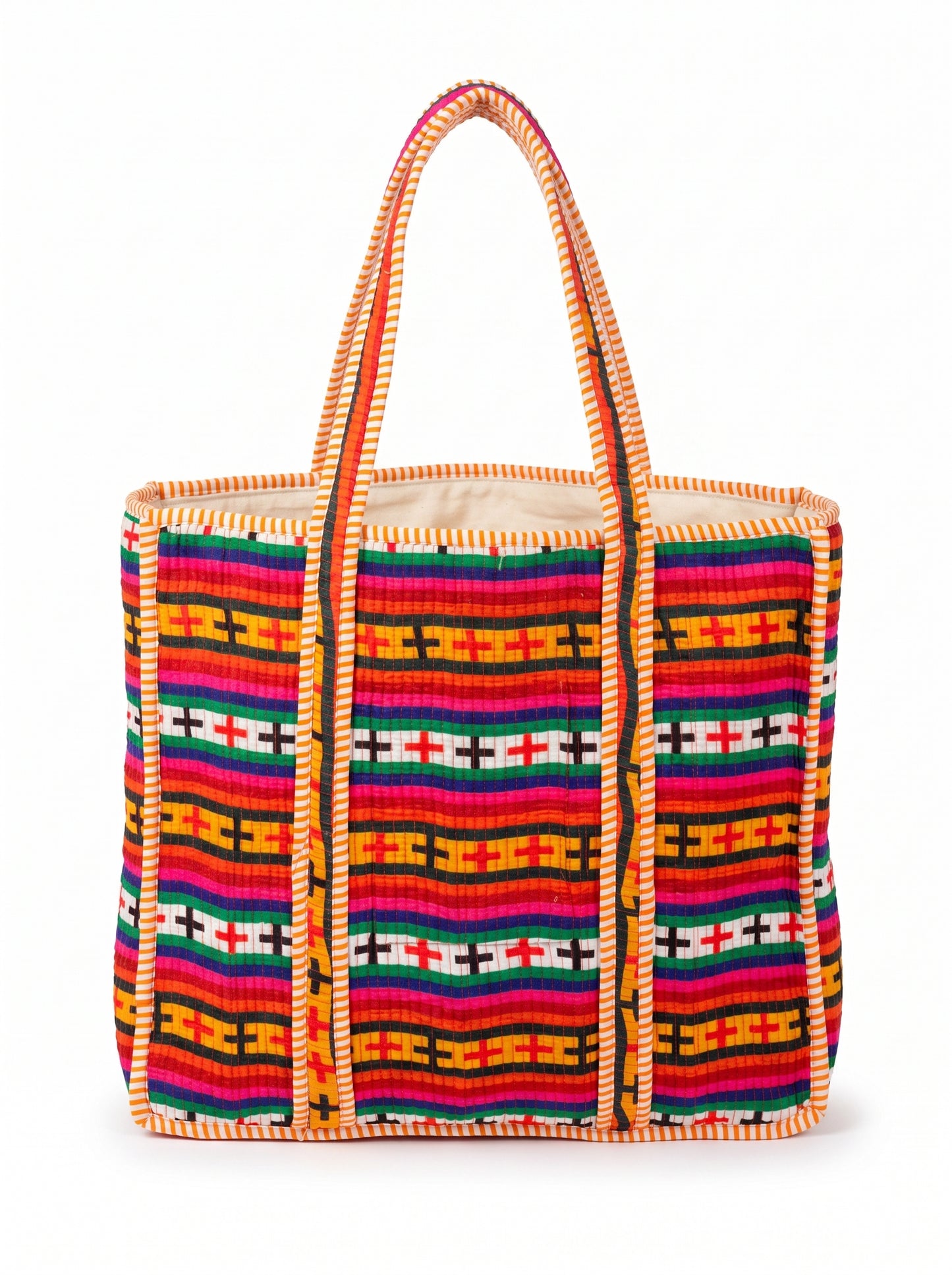Classic European Stripes - Wander Tote Bag 18x18