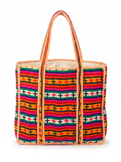 Classic European Stripes - Wander Tote Bag 18x18