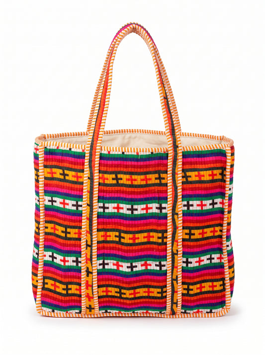 Classic European Stripes - Wander Tote Bag 18x18