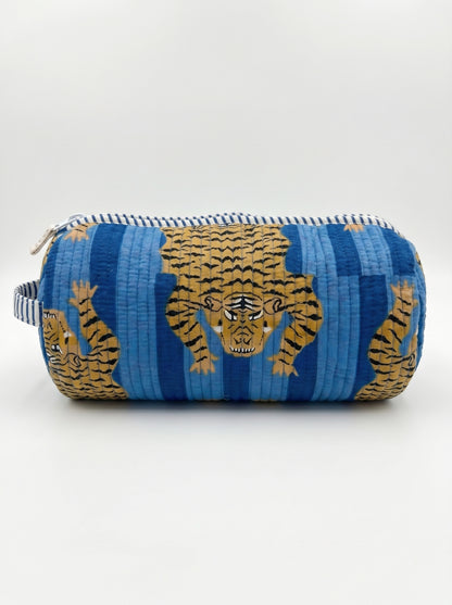 Tiger Blue Stripes – Tibetan Hair Styler Travel bag