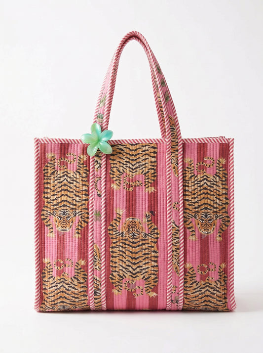Celestial Tiger Stripes – Wander Tote Bag 18x18