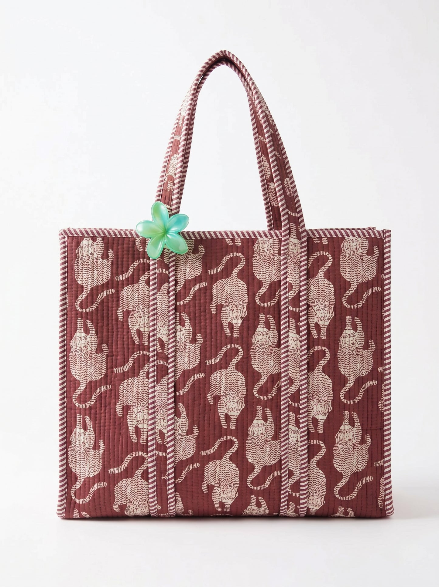 Terracotta Royal Tiger – Wander Tote Bag 18x18