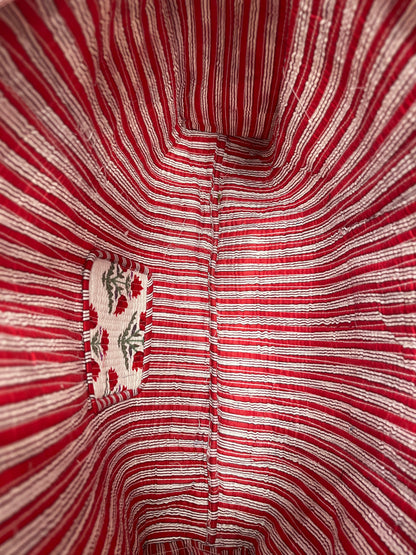 Scarlet White Bloom – Wander Tote Bag 18X18